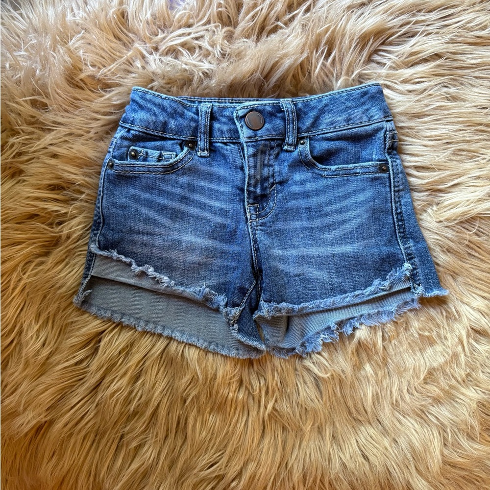 Denim Blue Toddler Girl Shorts